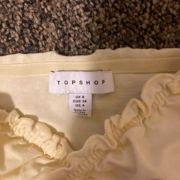 Rouched Floral Top Shop Blouse - Picture 3 of 3